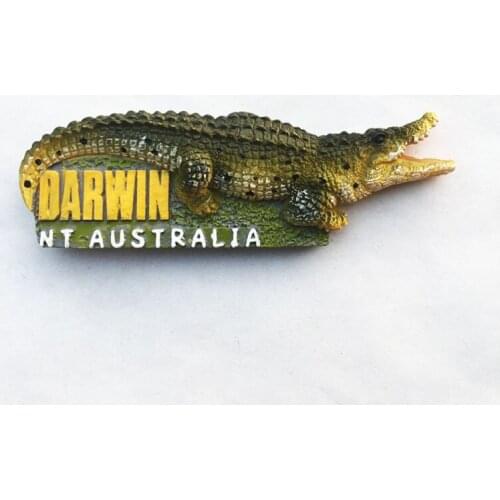 Australia Northern Territory Darwin Crocodile Park Tourist Souvenir Magnetic Fridge Magnet