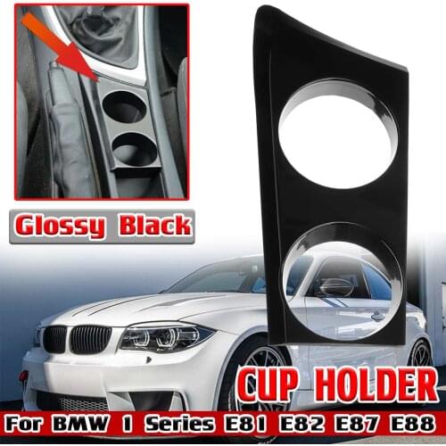 Car Front Drinks Water Cup Holder Trim For BMW 1 Series E81 E82 E87 E88 Car Centre Console Bottle Organizer Bracket Stand