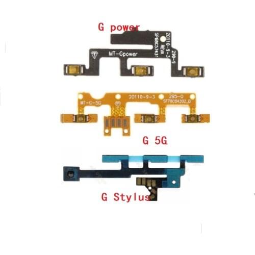 Power Volume Side Button Flex Cable For Motorola Moto G30 G 5G Plus G Power Stylus E 2020 Power On Off Volume Switch Flex Cable