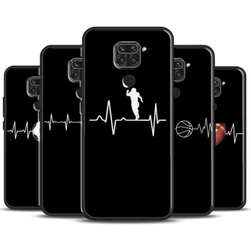 Basketball Heartbeat Pulse Cover For Xiaomi Redmi Note 9 Pro 7 8 8T 9S Note 10 Pro Phone Case For Redmi K40 9A 9C 9T