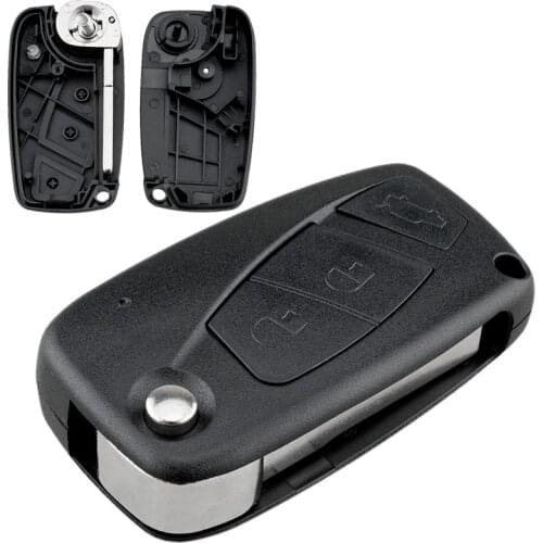 3 Buttons Car Key Fob Case Shell Replacement Flip Folding Remote Cover Car Key Accessories Parts Fit for FIAT