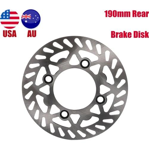 TDPRO Motorcycle Parts 190mm Rear Wheel Brake Disk Rotor For Pit Pro Trail Quad Dirt Bike ATV Buggy