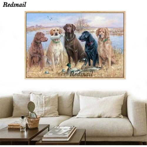 DIY Diamond painting crow dog pet Animal 5D Full Square/Round Drill mosaic Diamonds Embroidery Wall Art EE921