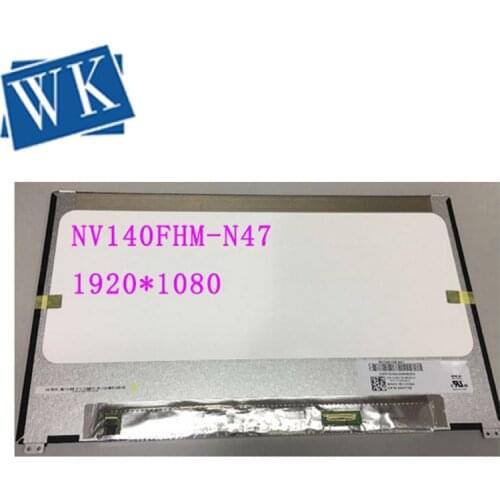 For BOE NV140FHM-N47 NV140FHM N47 D/PN 06HY1W 6HY1W LCD Screen Matrix 14.0" FHD 1920X1080 30pin Matte IPS Screen Tested Grade A