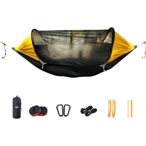 Portable Travel Bed Set with Bug Net for Hiking Backpacking Beach, Easy Setup Outdoor Gear Hunting Sleeping Swing