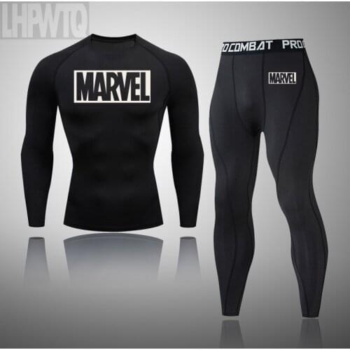 Men Basketball Set Winter Thermal Underwear Tracksuit Compression Tights Sports Legging Brand Sweat Gym Clothing Jogging Suit