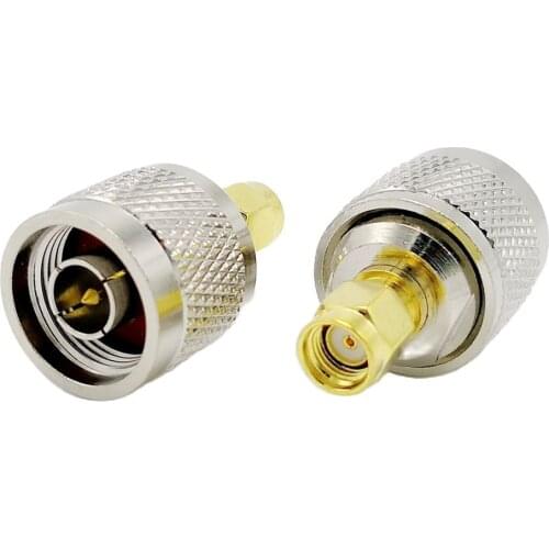 N Type to RP SMA connector L16 N type male to RP-SMA female RF Coaxial Adapter Connector 1pcs