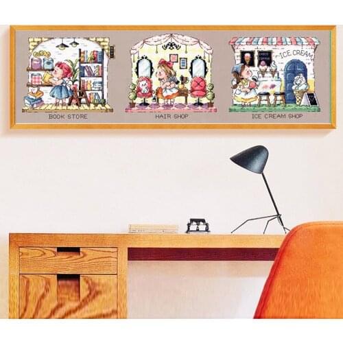 14/16/28/25CT/22CT G170 Cross Stitch Kits Craft Packages Cotton Fabric Floss Counted Needlework Embroidery Cross-Stitching