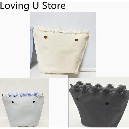 Organizer 1 Piece New Waterproof Inner Lining Insert Zipper Pocket For Classic Mini for Obag Canvas Flower Design 2021
