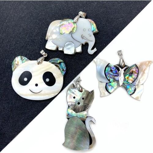 Natural Shell Pendant High Quality Animal Shape 30-60mm Can Make DIY Necklace Pendant Accessories Exquisite Jewelry