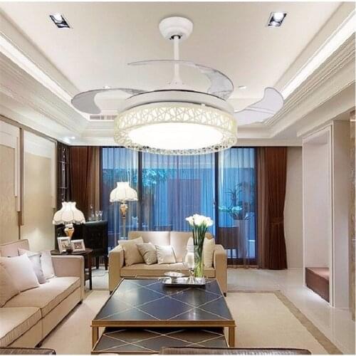 Ceiling fans lamp 42 inch LED remote control ceiling lamp fan light Used for bedroom living room lamp 85-265V