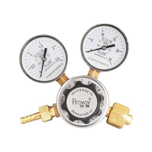 Provov YQD-06 All Copper Nitrogen Cylinder Pressure Reducer Gas Pressure Regulating Valve Fire Extinguisher Filling Valve