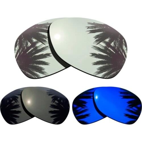 Silver+Black+Purple Mirrored Coating) 3-Pairs Polarized Replacement Lenses for Crosshair 2012 100% UVA & UVB Protection
