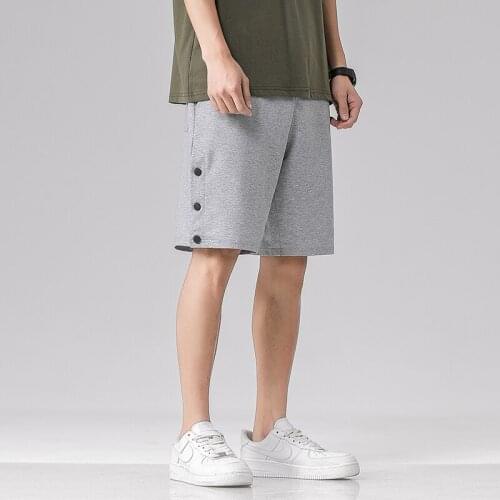 2021 Summer Mens Shorts Boardshorts Breathable Men Cotton Loose Button Shorts Plus Size 5XL Homme Casual Beach Short Pants