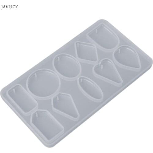 Silicone Mold DIY Jewelry Making Necklace Pendant Molds Handmade Crafts Geometric Shape Professional Epoxy Resin Gifts