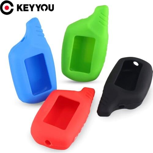 KEYYOU Silicone Case For Starline B9/B6/A91/A61 LCD Two Way Car Remote 2 Way LCD Alarm System Silicone Case