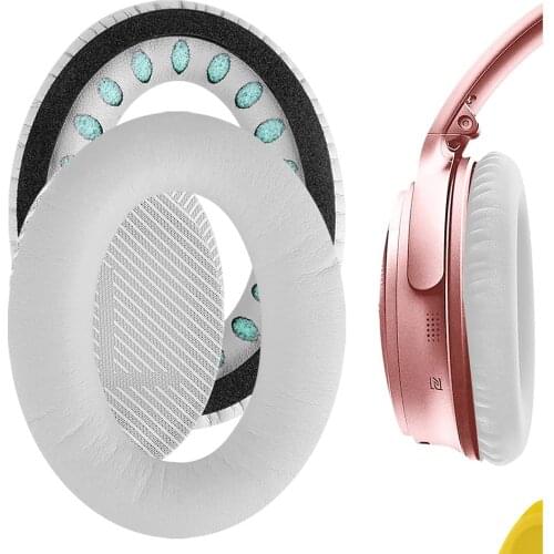 QuickFit Protein Leather Replacement Ear Pads for Bose QuietComfort 35 II QC 35 (Series II) QC35 ii Gaming Headphones Earpads