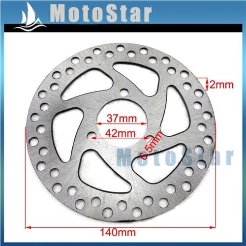 Brake Disc Rotor 37mm 140mm For 2 Stroke 47cc 49cc Engine Gas Electric Scooter Pocket Bike Mini Dirt Kids ATV Quad 4 Wheeler