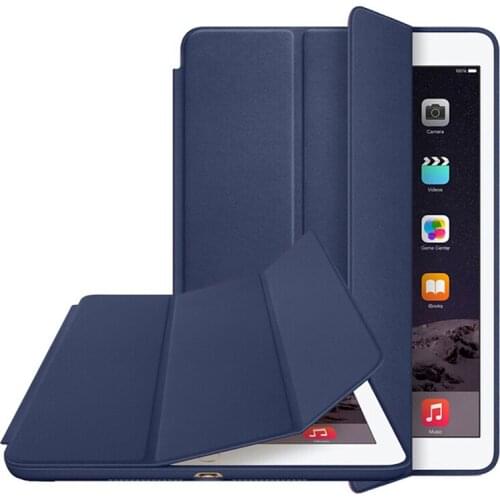 Ultra Slim Smart Cover for Apple iPad Pro 12.9 PU Leather Folding Case Auto Wake / Sleep for iPad Air Mini 2 3 4 100PCS/lot