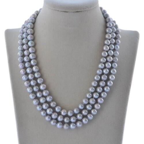 Z10354 20" 14mm Round White Edison Keshi gold-plating Pearl Necklace * Gems info: freshwater pearl * Jewelry: necklace * Co