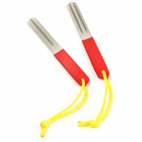 2Pcs Portable Fishing Hook Hone Outdoor Double Groove Fishhook Sharpening Grinding Fishing Tackle Tools Grindstone