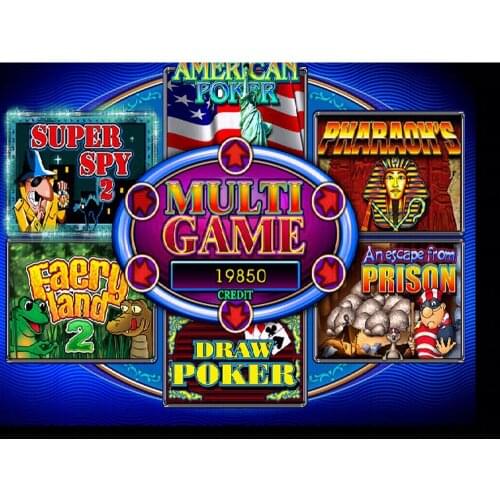 6 In 1 Multi Game Coolair Slot Game Board Casino Gambling Game Machine Board