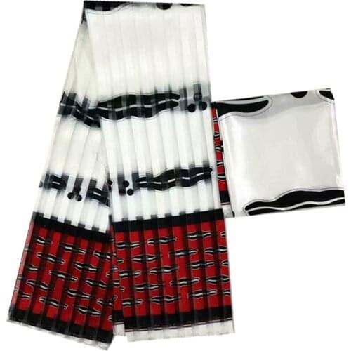 Satin silk fabric african fabric Organza silk pattern High quality 2019 digital printed wax for party dress african satin fabric