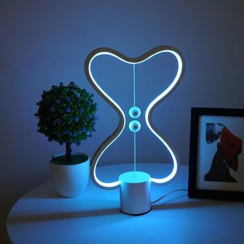 USB LED Balance lamp for Living room Bedroom Bed Side 7 Color changeable Reading heart smart led desk WJ121018