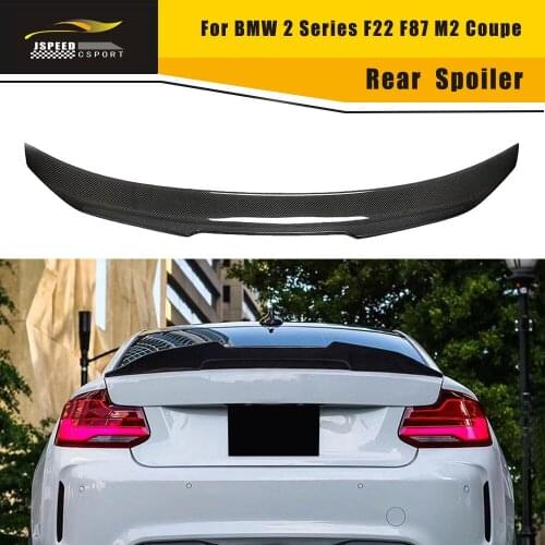 For BMW 2 Series F22 F87 M2 Coupe 2014 - 2019 Car Rear Trunk Spoiler Wing Carbon Fiber