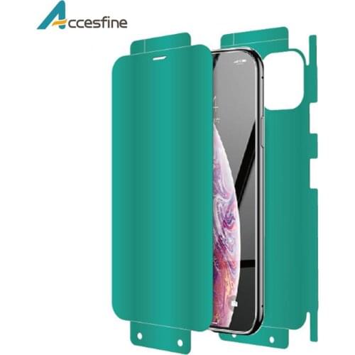 10D Soft TPU Memory Hydrogel Film for iPhone 11 Pro Max X Xs Max XR 7 8 Plus Full Body Screen Protector Front+Back Guard Film