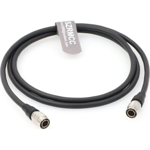 Hirose 4 Pin Male to Hirose 4 Pin Male Power Cable for Sony Arri Camera to Zaxcom Sound Devices Zoom F4 F8