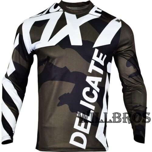 Delicate Fox 360 Creo Riding Jersey Mountain Bicycle Offroad T-shirt Mens Street Moto Racing Long Sleeve