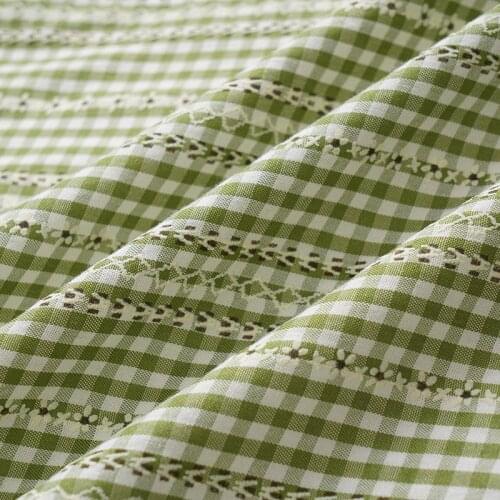 Classic Woven Plain Fabric Stripe Red Check Fabric For Girls' Dress And Shirt Diy Handmade Accessories Crafts 45*145cm TJ1173