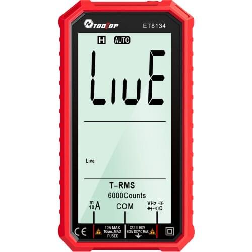TOOLTOP ET8134 LCD Screen Multimeter Portable 4.7 Inch High Direct Measuring Multifunction Multimeter Backlight Function
