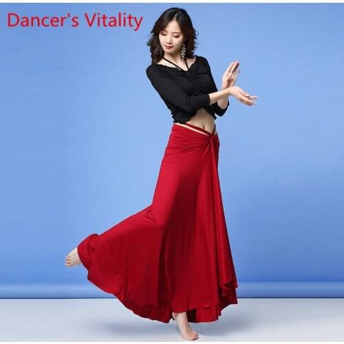 Cheap Good Quality belly dance costume Suit bellydance pratice clothing Oriental dance Long Sleeves set 3 kinds of wearing meth