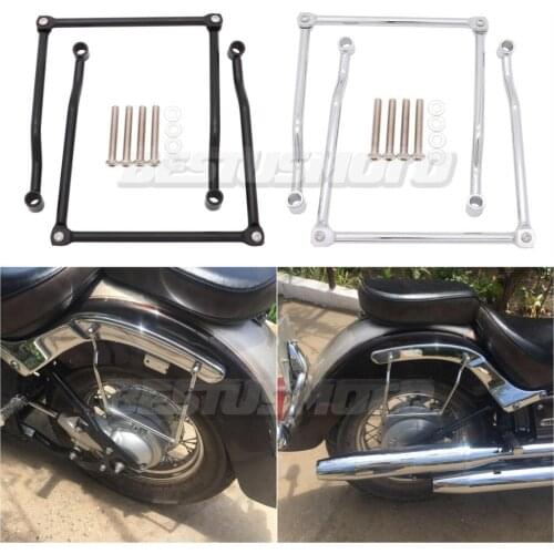 Motorcycle Saddlebag Support Bars Mounts Bracket For Honda VT750 VT400 Shadow VT1100 VTX1800 1300 Steed VLX400 600 Magna VF250