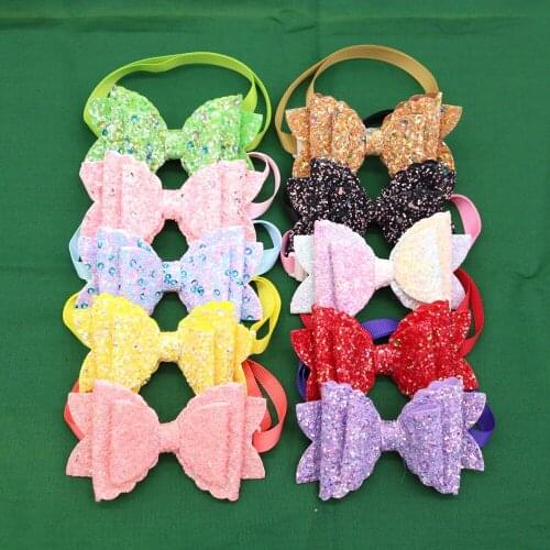 50PCS Wholesale Shining Pet Puppy Dog Cat Bow Ties Adjustable Dog Accessories Dog Grooming Ties Pet Supplies