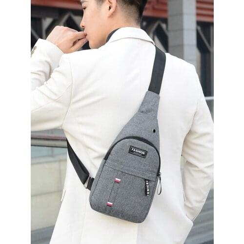 Weysfor Casual Crossbody Chest Bag Sling Shoulder Mens Bag One Strap Lightweight Mini Male Bags Pouch DayPack for Travel Sport