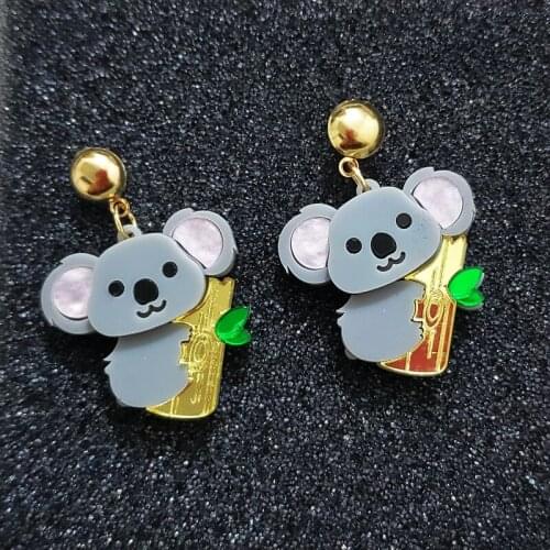 Cute Lazy Sleepy Sloth Ear Stud Earrings For Womens kids Enamel earrings Jewelry Gifts for Girls Accessories