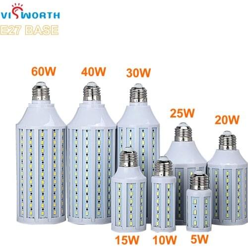 E27 Led Corn Bulb 5W 10W 15W 20W 25W 30W 40W 60W SMD5730 360 Degree Led Lamp Cold Warm White Ac 220V 230V 240V Led Lighting
