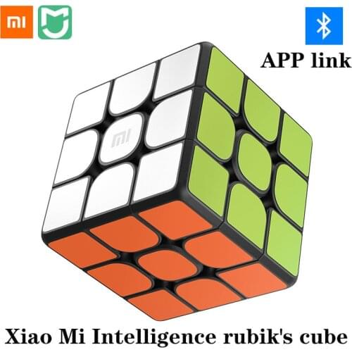 Xiaomi Smart Magic Cube Mi Smart Rubiks Cube Work with Mijia APP Timing Bluetooth Connect Racing Structure Learn while playing