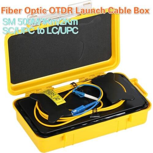 SM 500M/1Km/2Km SC/UPC to LC/UPC OTDR Dead Zone Eliminator,Fiber Rings ,Fiber Optic OTDR Launch Cable Box
