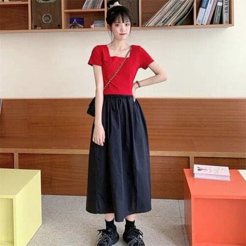 2020 High Waist Women Summer Long Skirts Korean Style Cotton Linen Solid A-Linen Skirts Plus Size M-8XL 11 Color