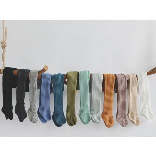 0-11Yrs Children Spring Autumn Tights Cotton Baby Girl Pantyhose Kids Infant Knitted Collant Tights Soft Infant Clothing Tights