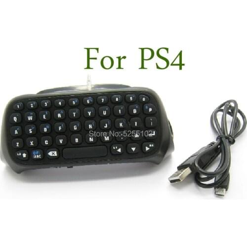1Set Mini Wireless Keyboard 3.5mm Plug Game Chat pad Message Keyboard for Sony for Playstation4 for PS4 Controller
