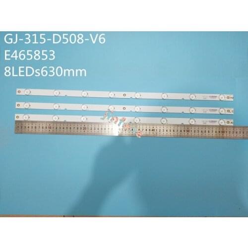 100% New 630mm8LED light strip GJ-315-D508-V6 copper substrate E465853