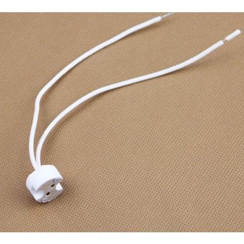 2PCS MR16 MR11 LED G4 G5.3 G6.35 Halogen Lamp Light Bulb Socket Base White BX Free Tracking