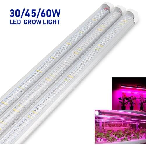 3pcs/Lot) LED Grow Light T8 Led Tube integrated Lamp for Indoor Greenhouse Flower Plant and Hydroponics system Grow Strip Bar