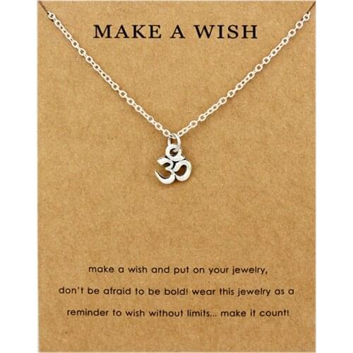 Buddha Lotus Mala Yoga Chakra OM OHM Pendants Chain Necklaces Women Men Girl Unisex Fashion Trendy Jewelry Gift Drop Shipping