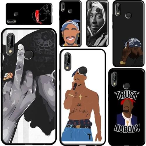 2Pac Tupac Rapper Singer Case For Huawei P30 P40 P10 P20 Lite P Smart 2021 Nova 5T Cover For Honor 20 Pro 8X 9X 10i